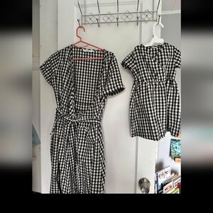 Mommy and me pat pat checkered dress